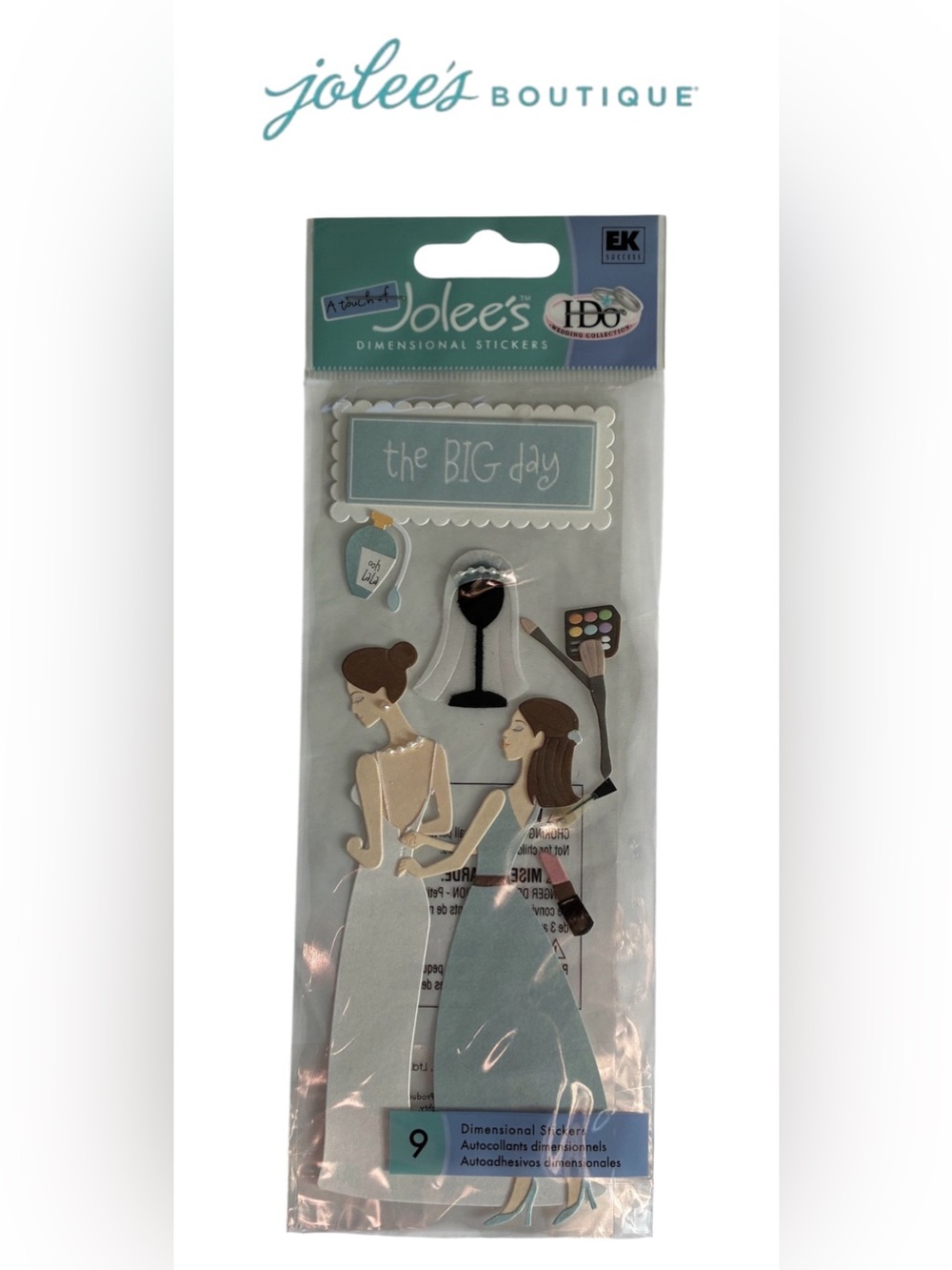 JOLEE’S BOUTIQUE BRIDAL DIMENSIONAL STICKERS WEDDING SCRAPBOOK